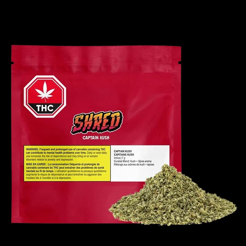 SHRED - SHRED Captain Kush Indica 7g Milled Flower