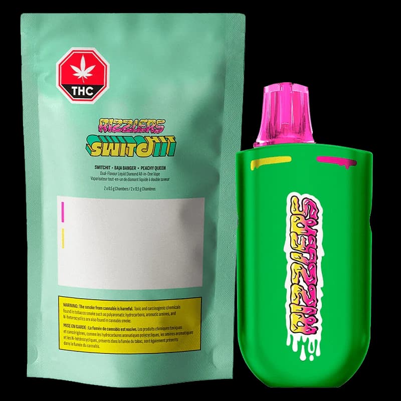 RIZZLERS - Baja Banger + Peachy Queen 1g Liquid Diamond Disposable Vape