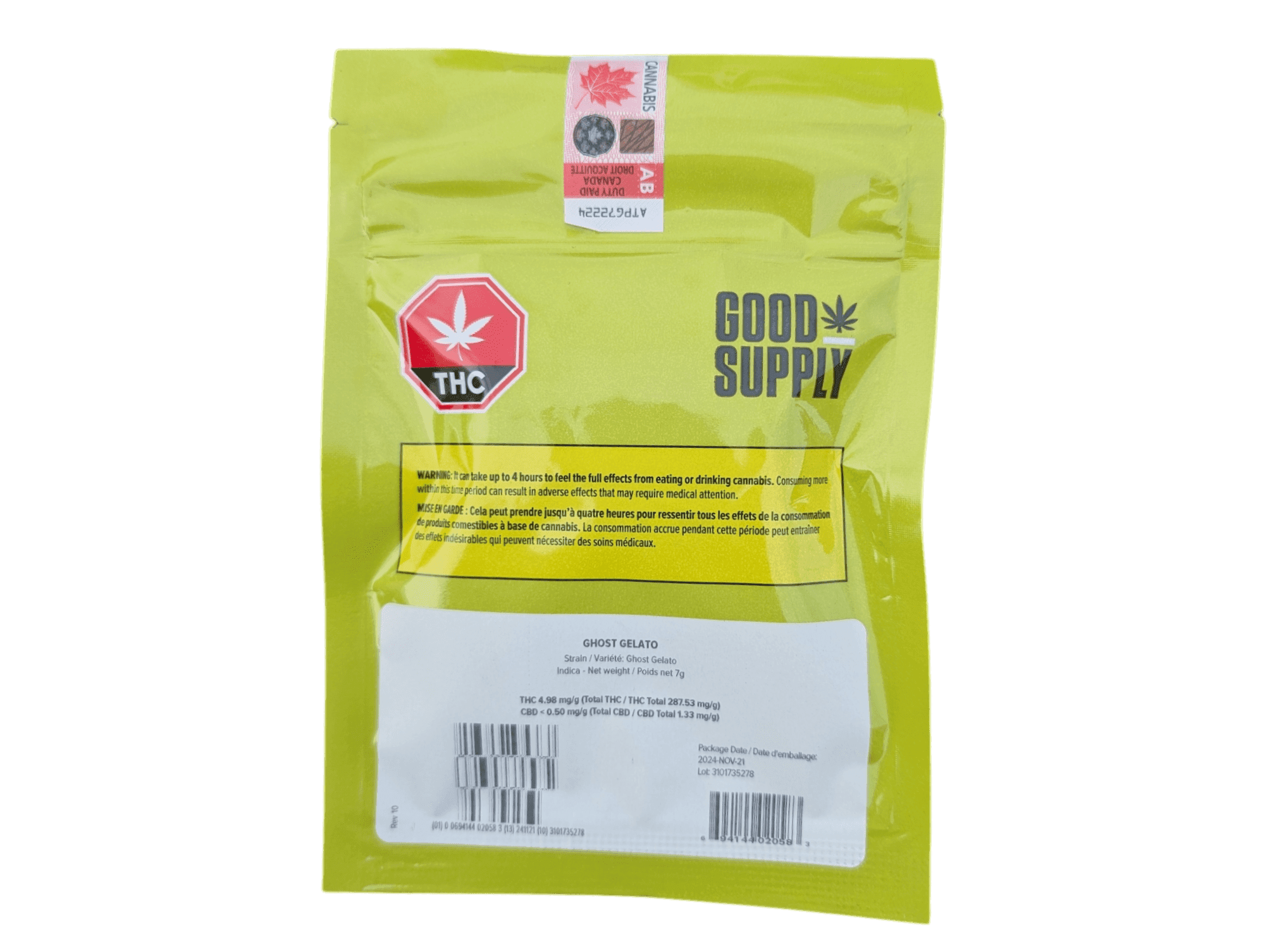 Good Supply - Ghost Gelato 7g Dried Flower