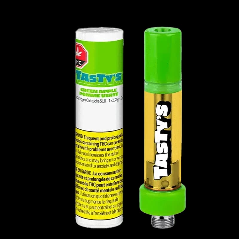 Tasty's - Tasty's Green Apple 1.2g Prefilled Vape Cartridge by Tasty's - Vape Carts