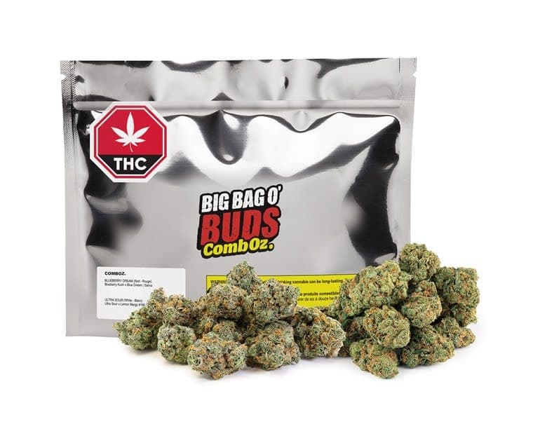Big Bag O' Buds - Comboz: Ultra Sour + Blueberry Dream Sativa 2 x 14g Dried Flower