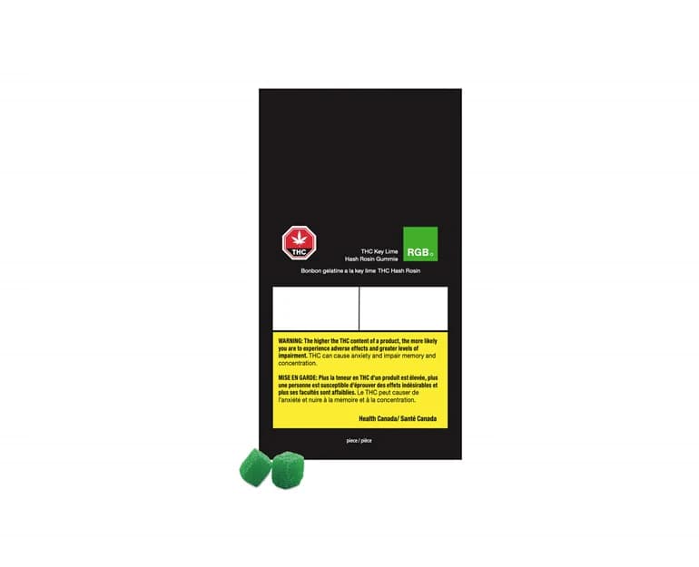 RGB Cannabis - Green Key Lime Hash Rosin 1 x 3.5g Soft Chew