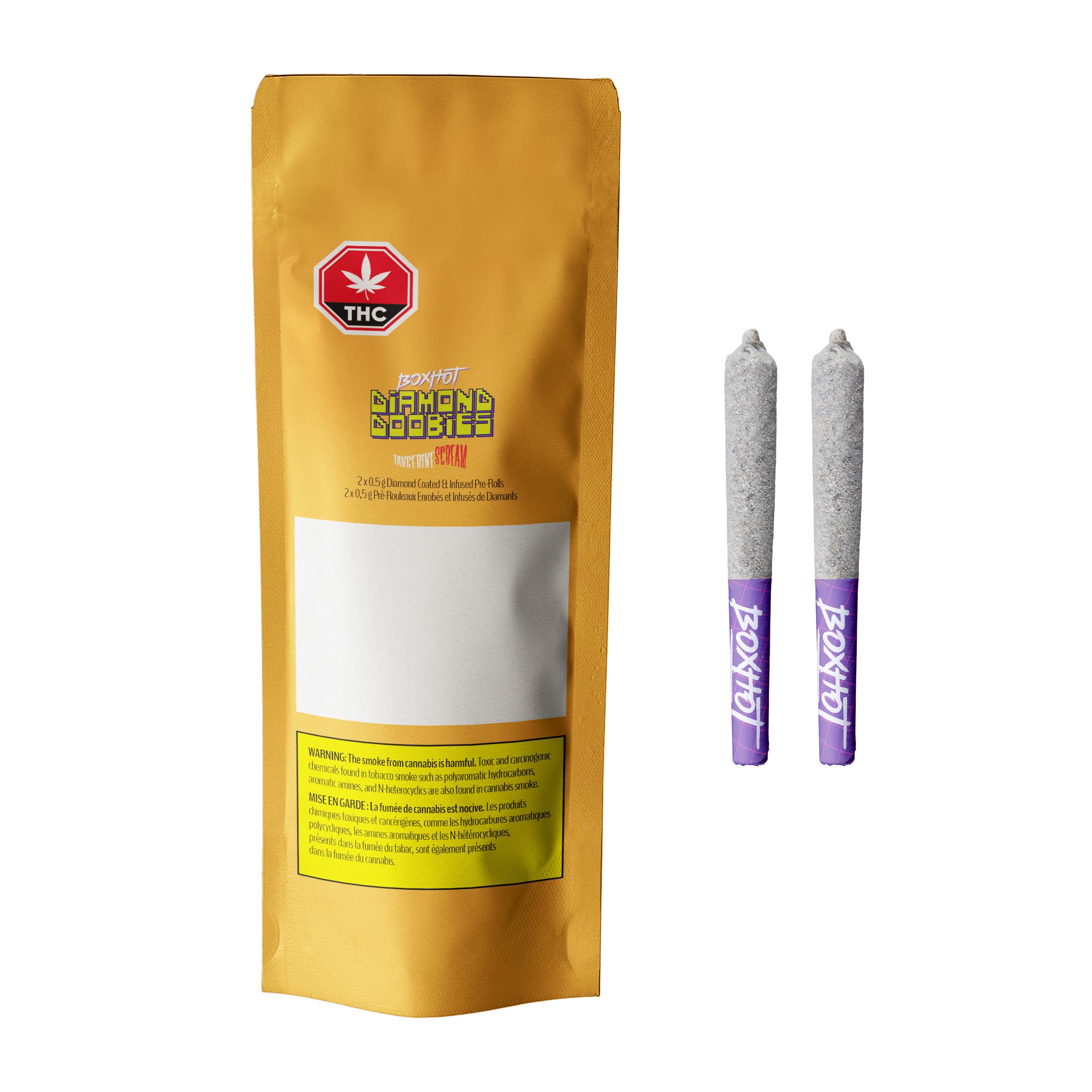 BOXHOT - Tangerine Scream 2 x 0.5g Infused Pre-Rolls