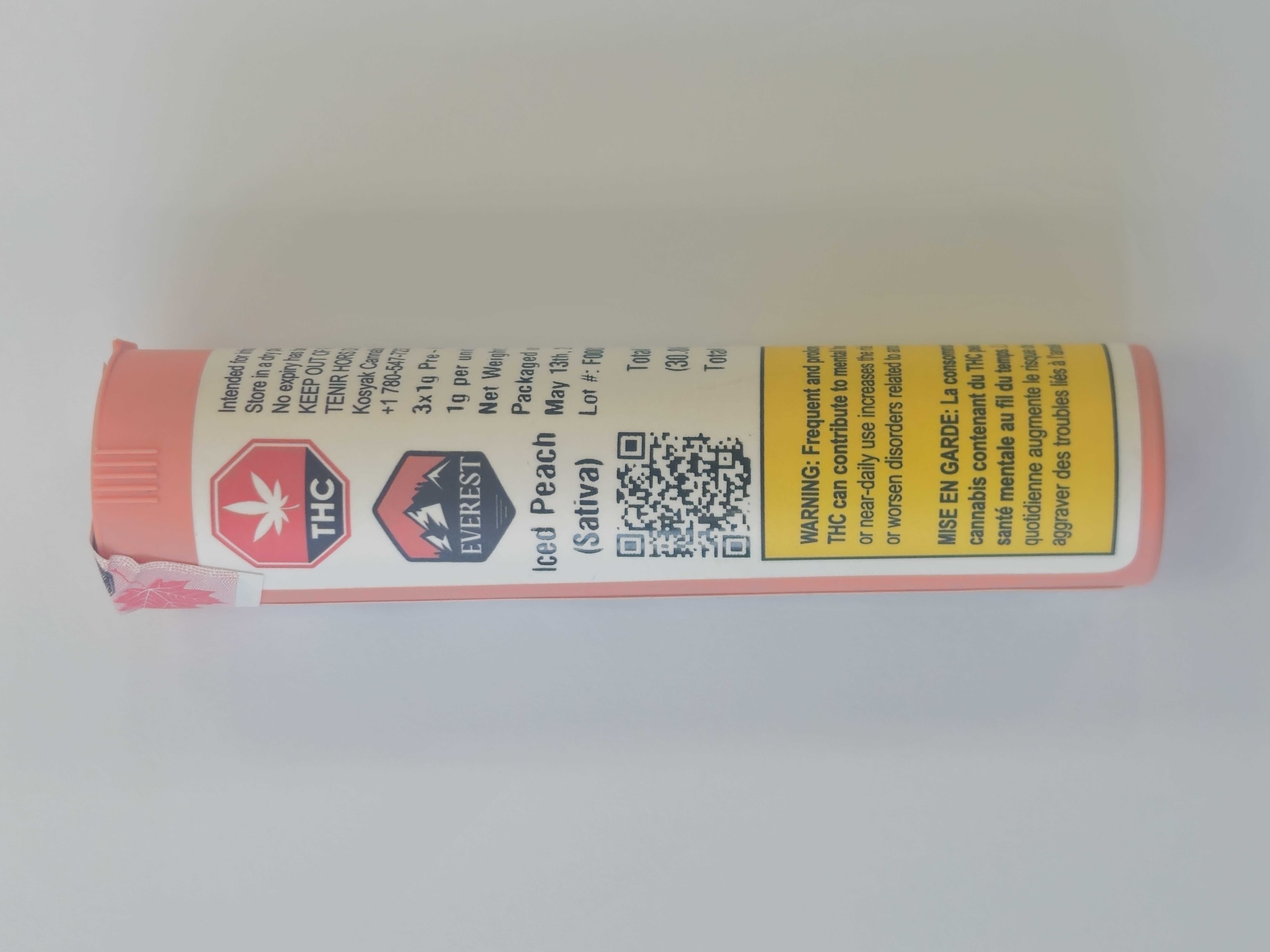 Everest - Iced Peach 3 x 1g Pre-Rolls