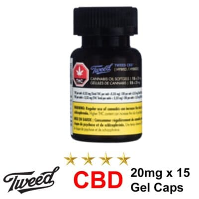 Tweed - Twd. CBD Softgels 20 mg x 15 Caps