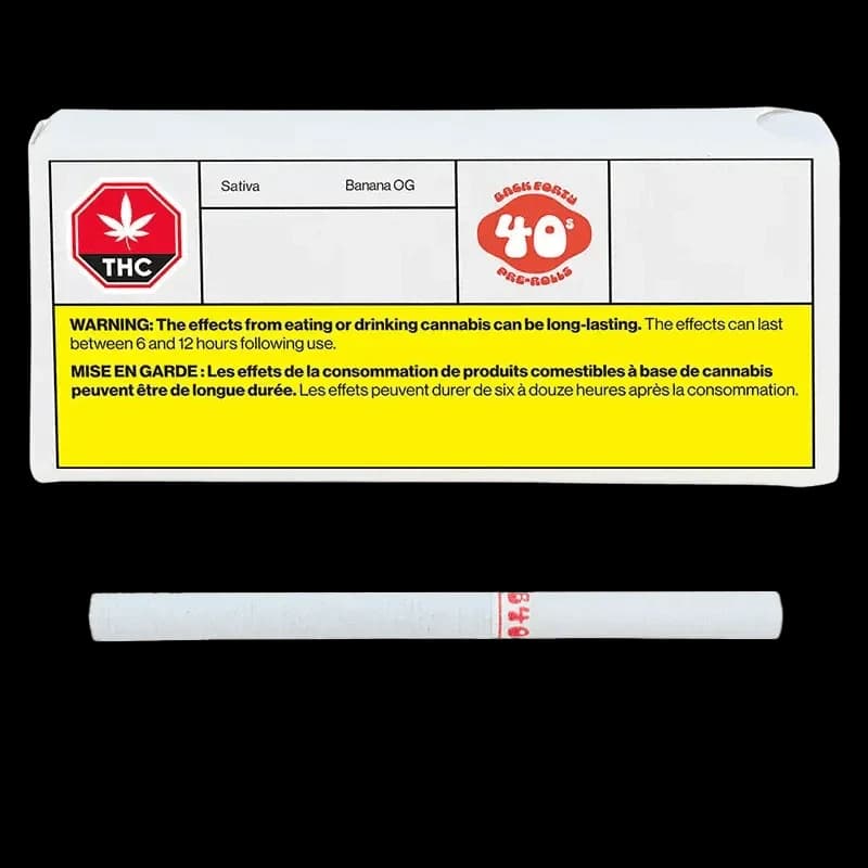 Back Forty - Banana OG 10 x 0.35g Pre-Rolls