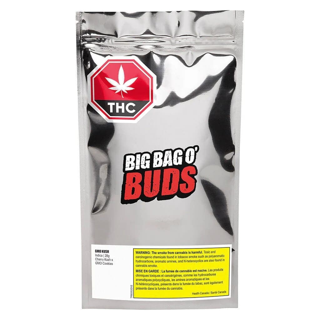 Big Bag O' Buds - Big Bag O' Buds GMO Kush Indica 3.5g Dried Flower