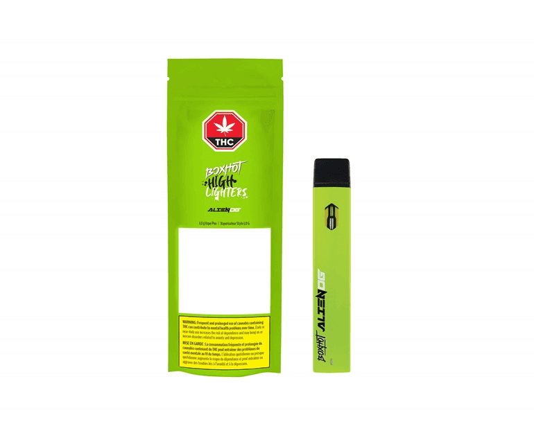 BOXHOT - BOXHOT Highlighter Alien OG 1g Disposable Vape