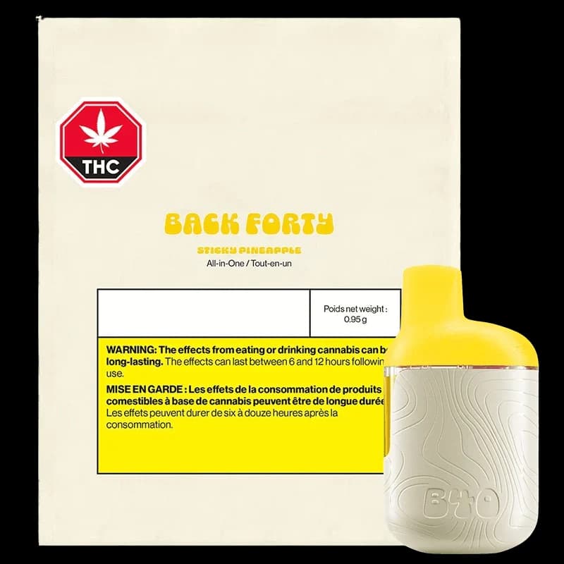 Back Forty - Back Forty Sticky Pineapple 0.95g Disposable Vape