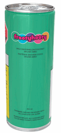 frootyhooty - frootyhooty Wild Watermelon Coconut Splash Zero 355ml Sparkling Beverage