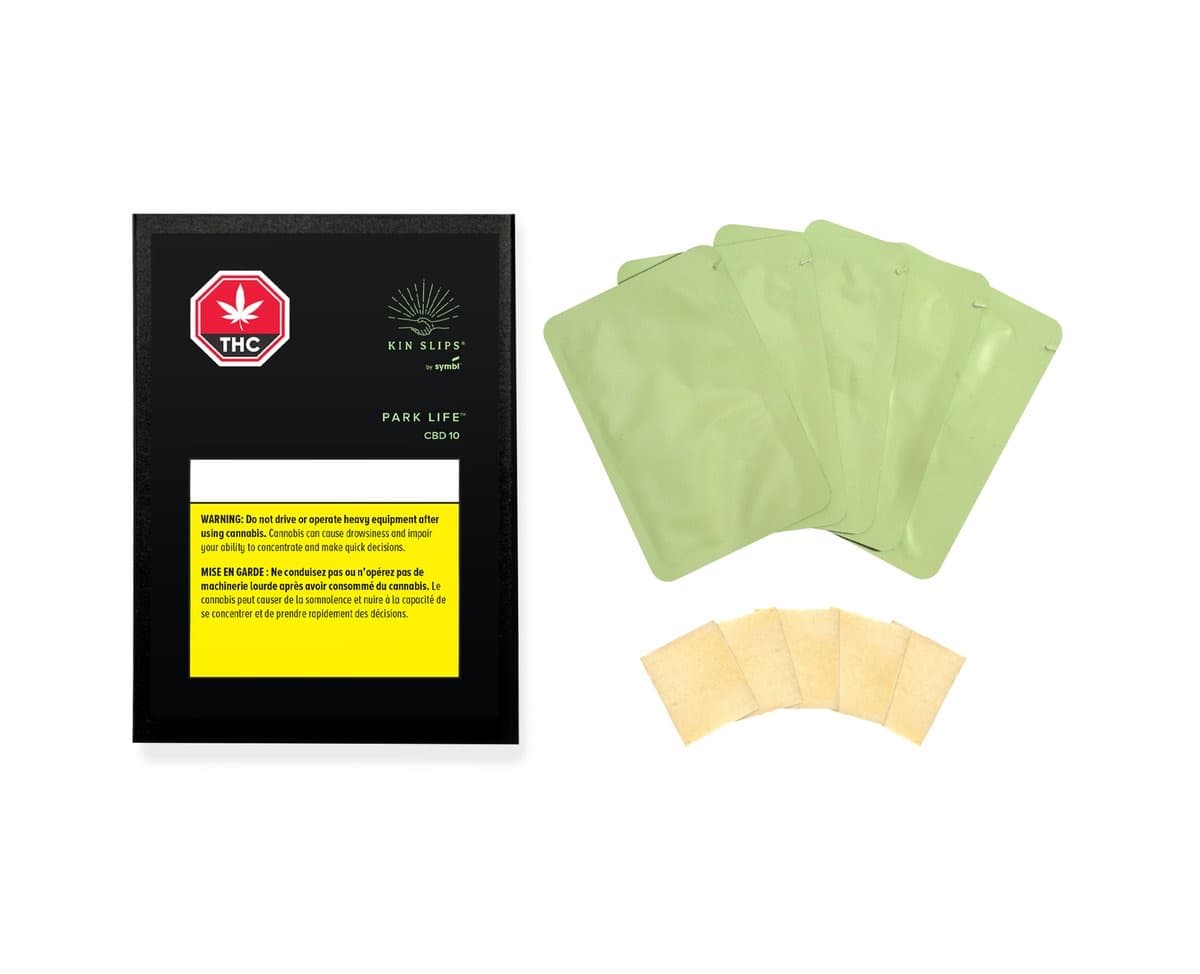 Kin Slips by Symbl - Park Life CBD 10 mg x10 Sublingual Strips