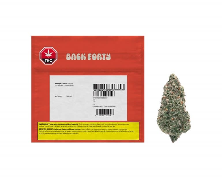 Back Forty - Mandarin Cookies 28g Dried Flower