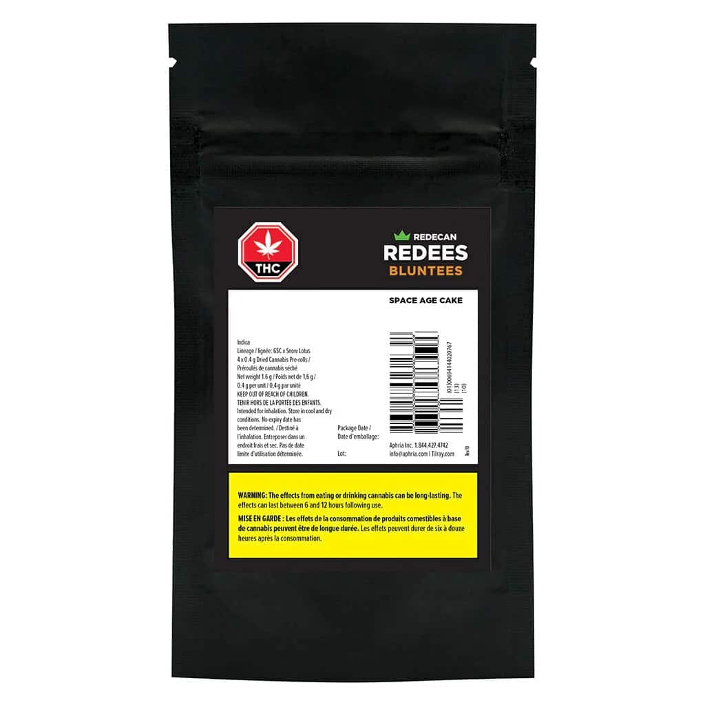 Redecan - Space Age Cake Redees Bluntees 4 x 0.4g Pre-Rolls