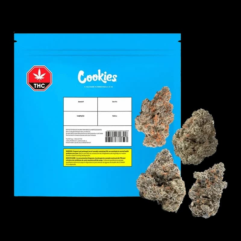 Cookies - Cookies 4 Cultivar Flower Pack 4 x 7g Dried Flower