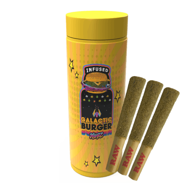 Nugz - Galactic Burger 3 x 0.6g Resin Infused Pre-Rolls