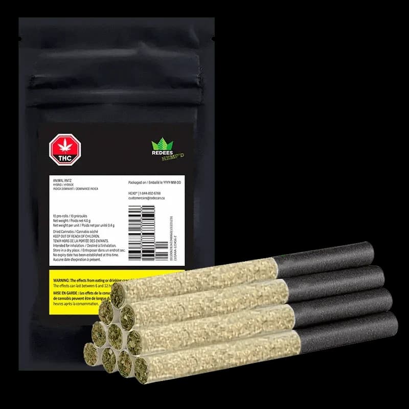 Redees Hemp'd - Animal Rntz 10 x 0.4g Pre-Rolls by Redees Hemp'd - Pre-Rolls