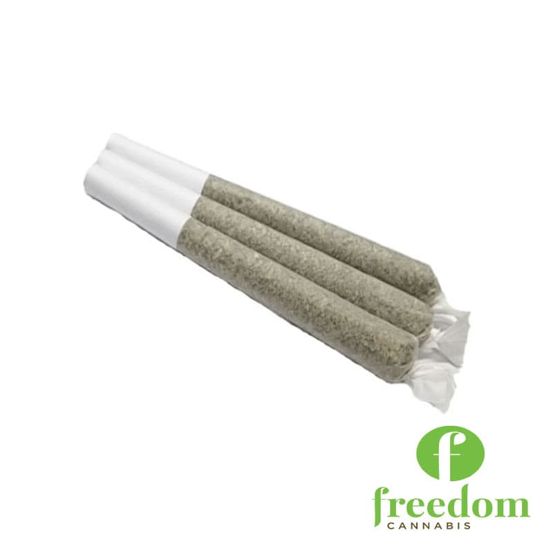 Freedom Cannabis - Cherry (Black/Marachino) 3 x 0.5g THCA Diamonds Terpene Infused Pre-Rolls