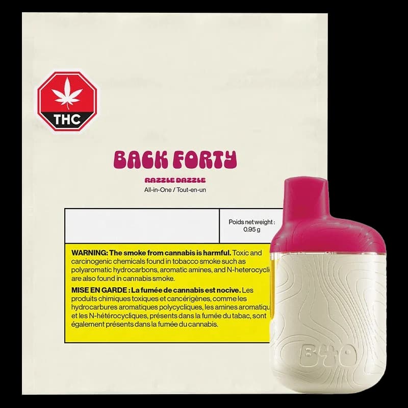 Back Forty - Back Forty Razzle Dazzle All-In-One 0.95g Disposable Vape