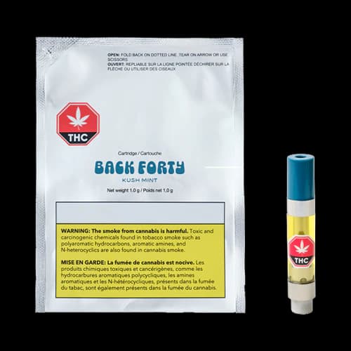Back Forty - Back Forty Kush Mint Hybrid 1.0 g Prefilled Vape Cartridge