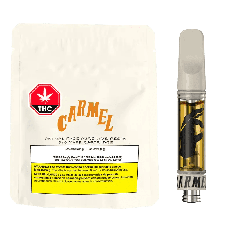 Carmel - Carmel Animal Face Pure Live Resin 1g Prefilled Vape Cartridge
