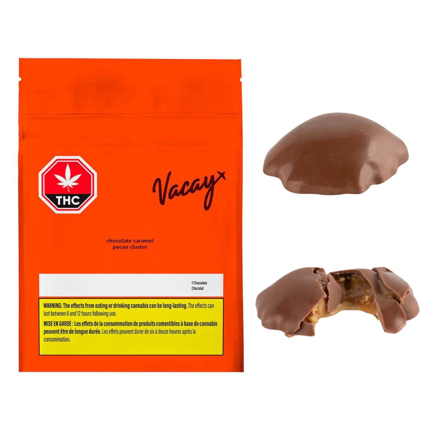 Vacay - Chocolate Caramel 1 x 16g Pecan Cluster