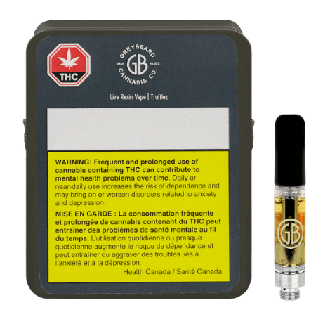 Greybeard - Greybeard Trufflez Live Resin 1.0 g Prefilled Vape Cartridge