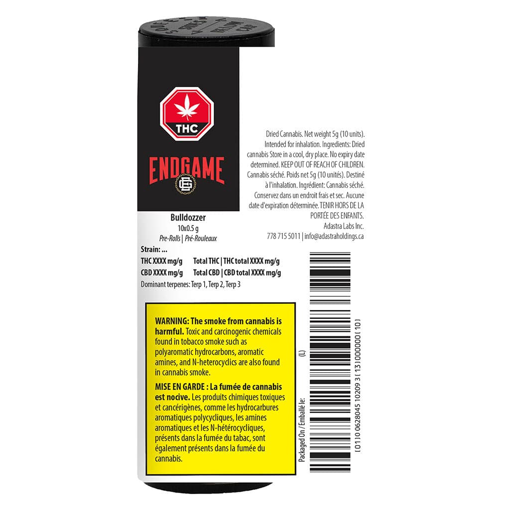 Endgame - Bulldozzer 10 x 0.5g Pre-Rolls