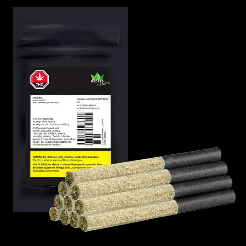 Redees Hemp'd - King Sherb 10 x 0.4g Pre-Rolls