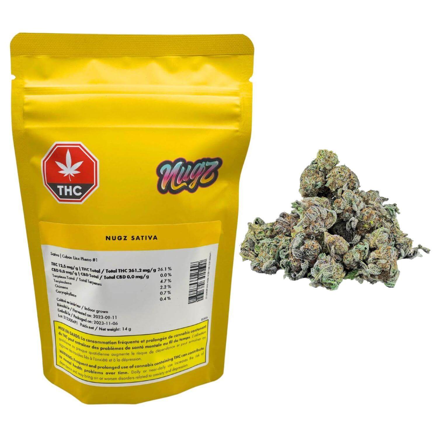 Nugz - NUGZ SATIVA 14g Dried Flower
