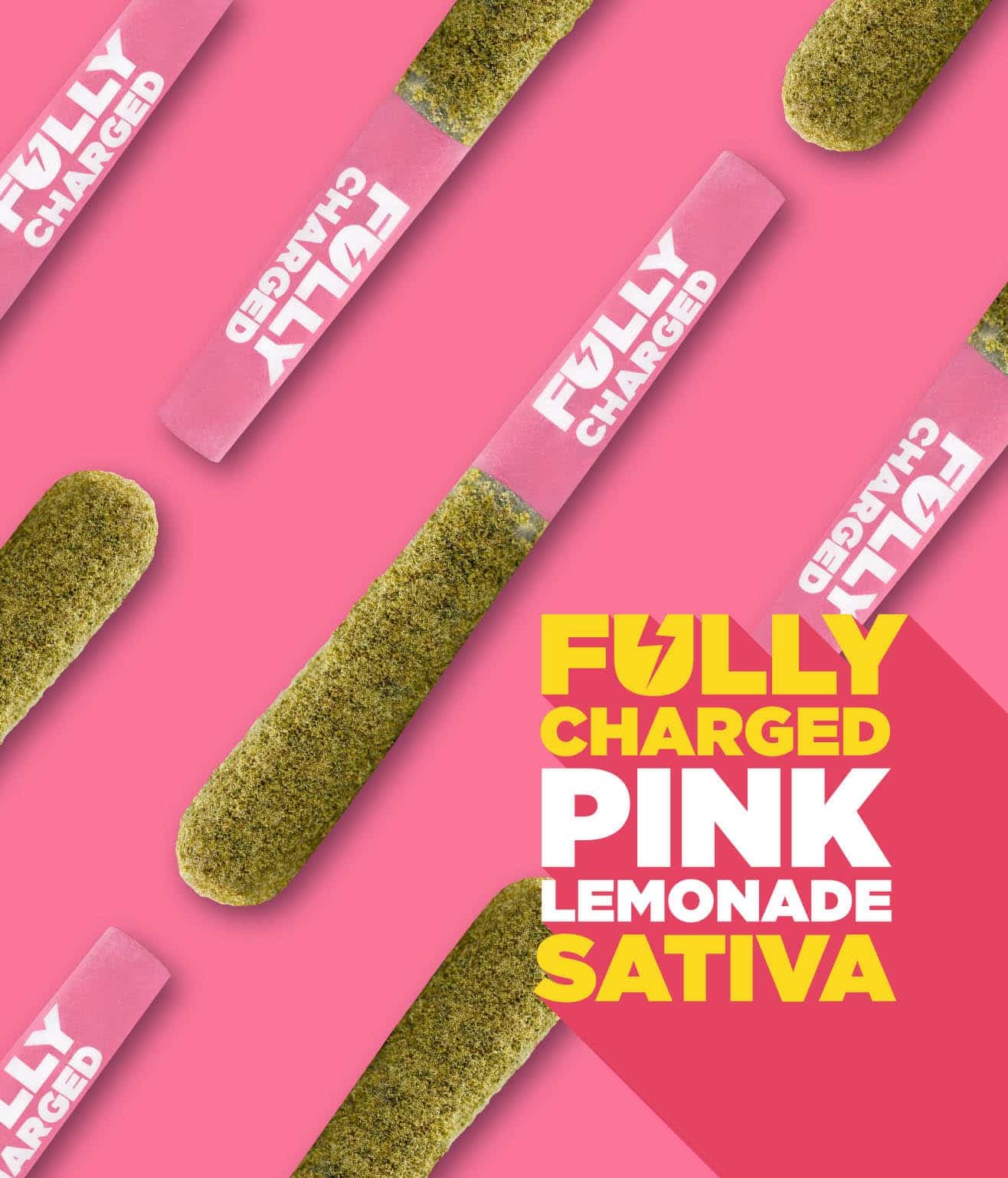 Spinach - Fully Charged Pink Lemonade 5 x 0.5g Infused Pre-Rolls