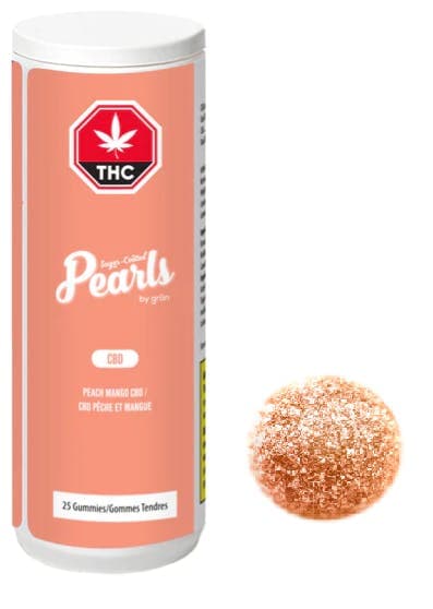 Pearls by gron - Peach Mango CBD 25 x 3.5g Soft Chews