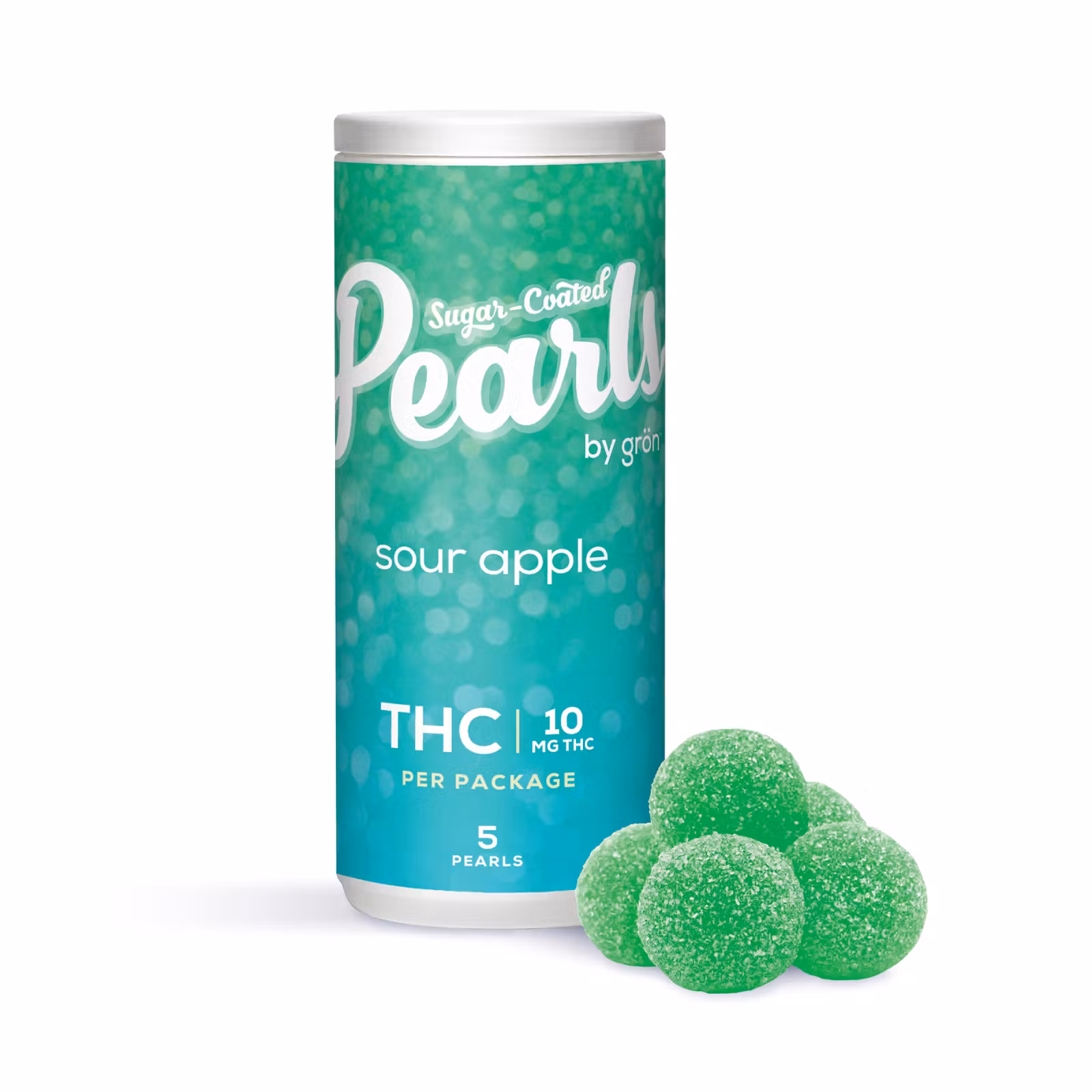 Pearls by gron - Sour Apple THC 5 x 3.5g Soft Chews