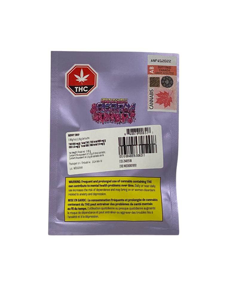 RIZZLERS - RIZZLERS Berry Drip 0.95g Vape Pod