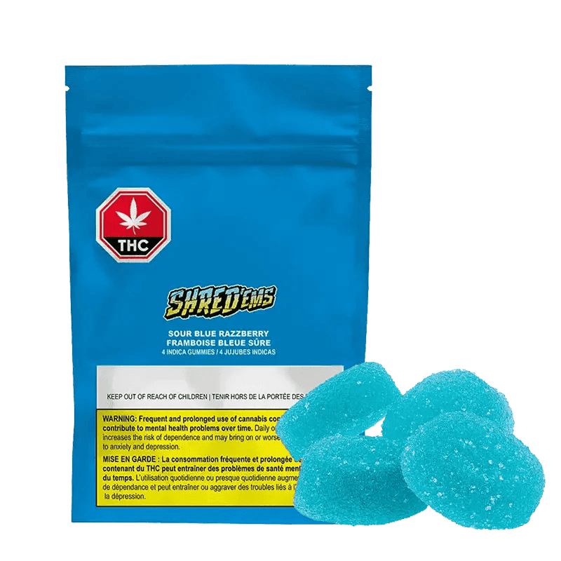 SHRED'EMS - SHRED'EMS Sour Blue Razzberry Soft Chews 4x4.5g