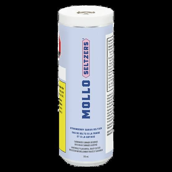 Mollo Seltzers Mollo Seltzers - Strawberry Guava Seltzer 355ml Beverage 0.38g — Beverages