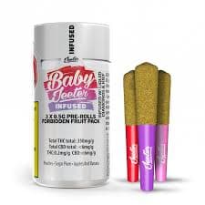 Jeeter - Baby Jeeter Forbidden Fruit Pack 3 x 0.5g Infused Pre-Rolls by Jeeter - Infused Pre-Rolls