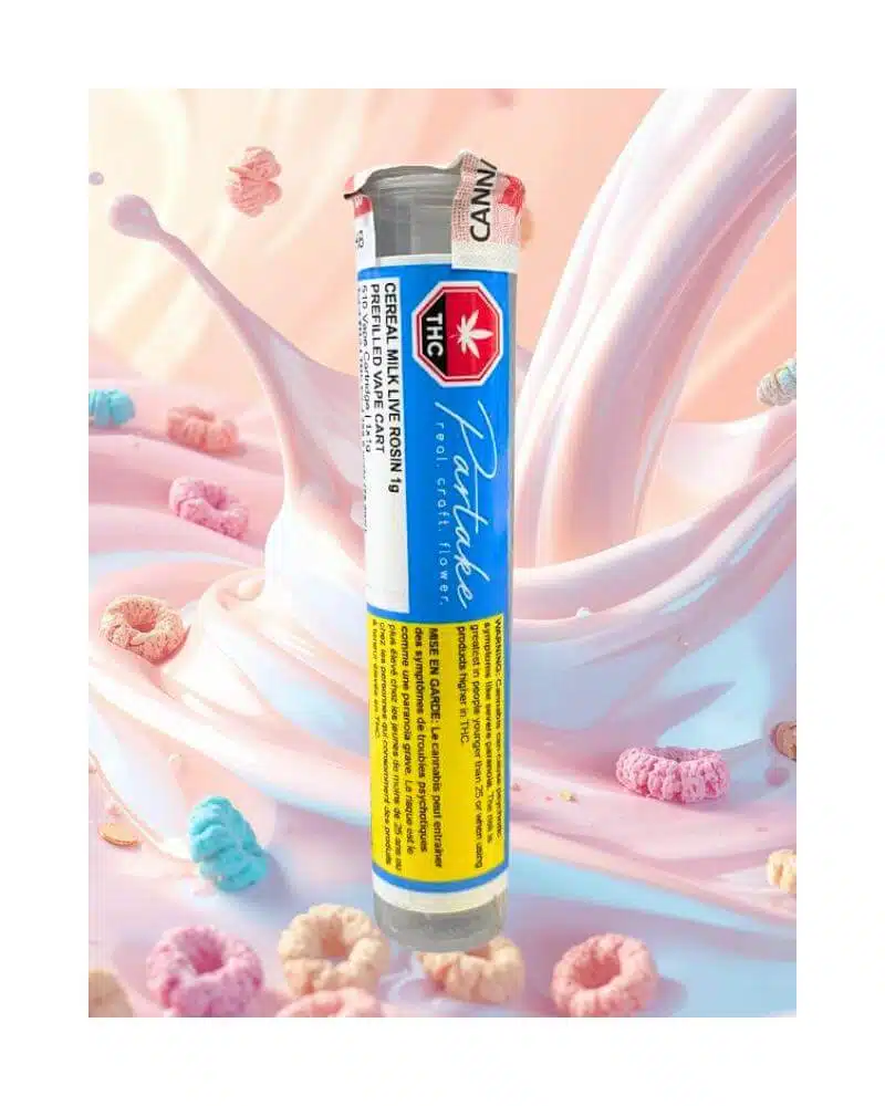 Partake Partake - Partake Cereal Milk Live Rosin 1g Prefilled Vape Cartridge 4.000g — Vape Carts