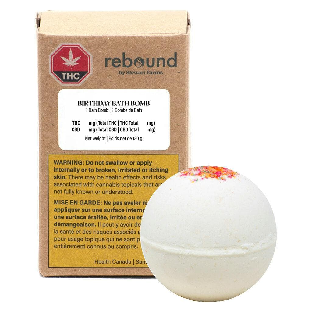 Rebound - (Rebound by Stewart Farms) Birthday Bath Bomb 130g by Rebound - Topicals