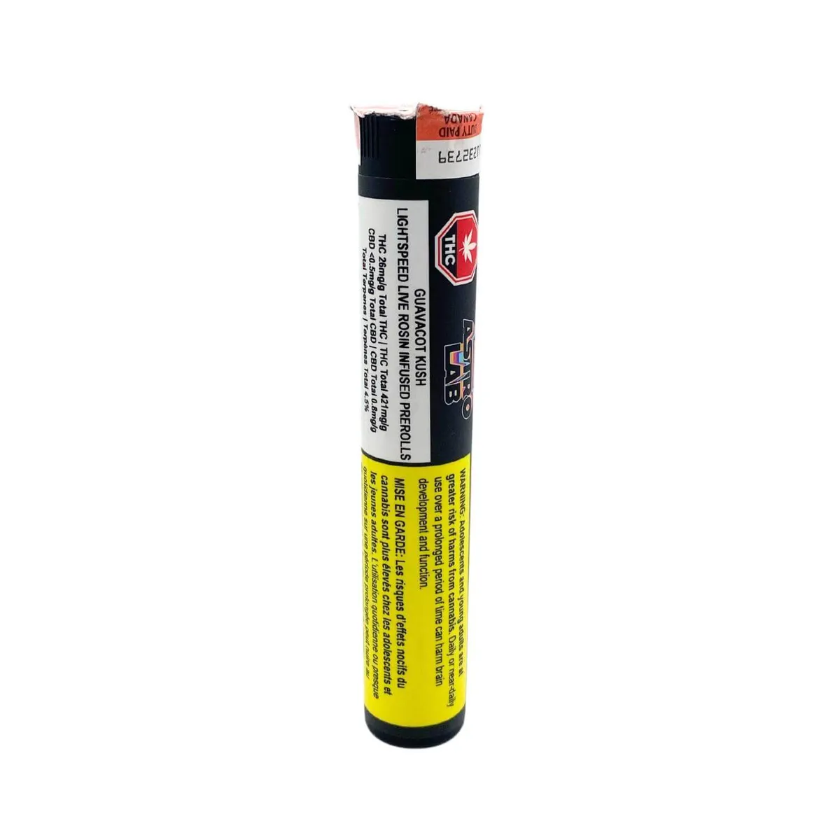 Astrolab Guavacot Kush Live Rosin 3 x 0.5g Infused Pre-Rolls 1.5g — Infused Pre-Roll
