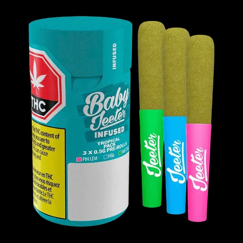Jeeter Baby Jeeter Tropical Pack 3 x 0.5g Infused Pre-Rolls 1.5g — Infused Pre-Roll