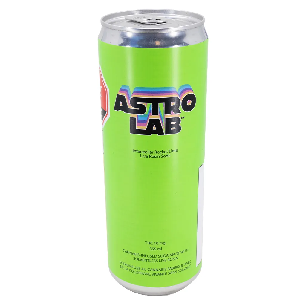 Astrolab Astrolab Interstellar Rocket Lime Live Rosin Soda 10mg THC 355ml Soda 355g — Beverage