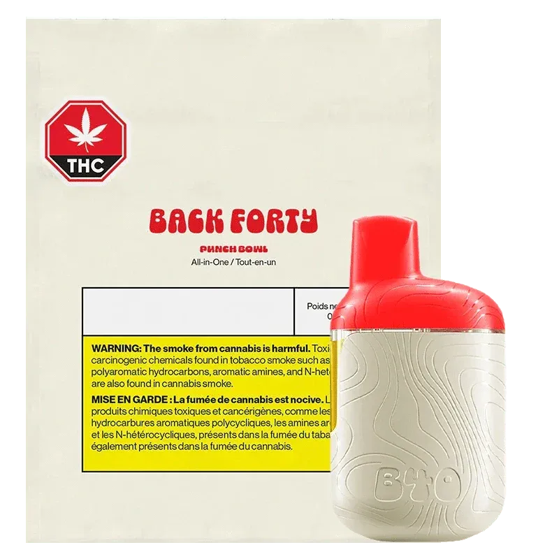 Back Forty Punch Bowl 0.95g Disposable Vape Pen 0.95g — Vape
