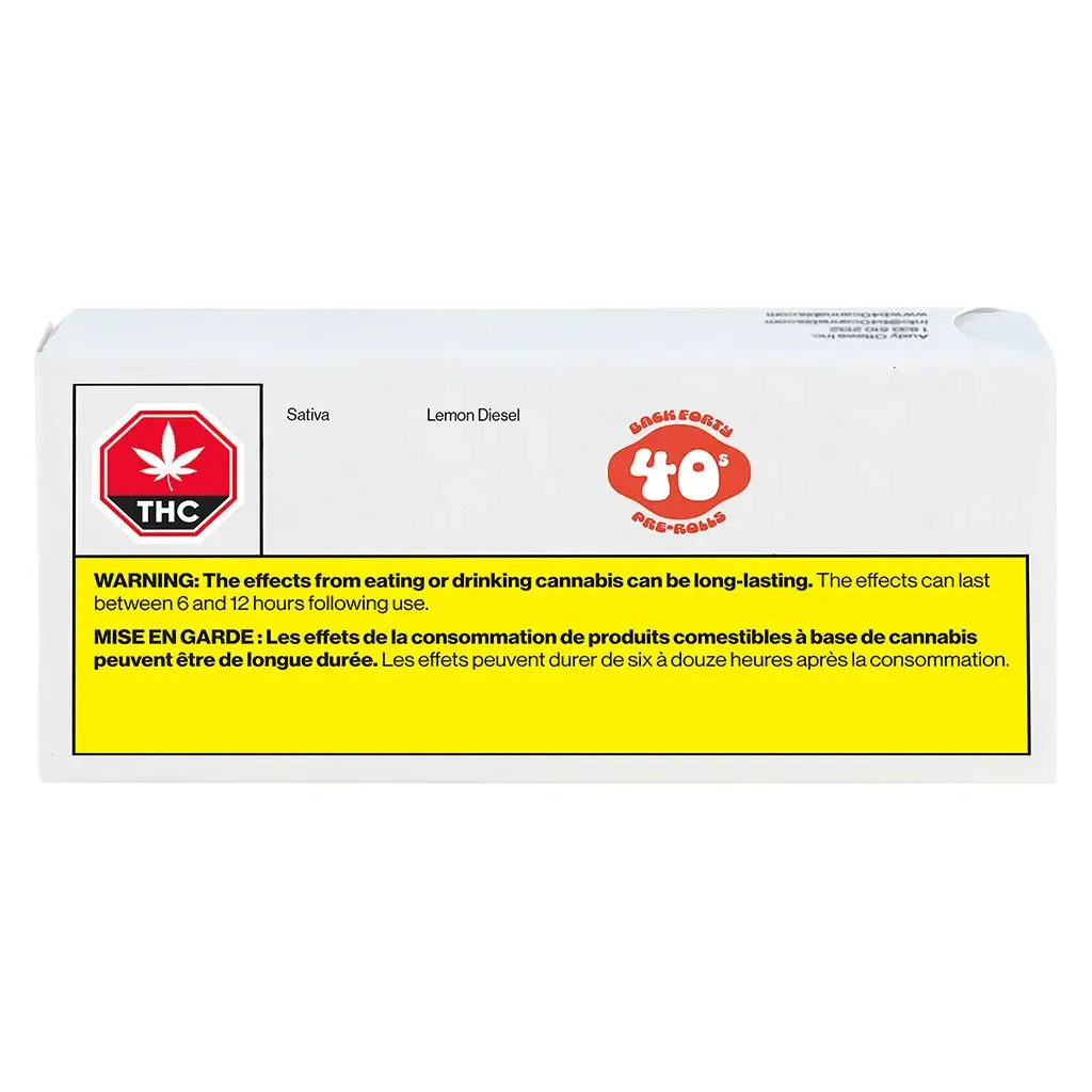 Back Forty Back Forty - Lemon Diesel 10 x 0.35g Pre-Rolls 3.5g — Pre-Rolls