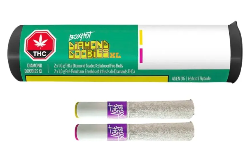 BOXHOT BOXHOT - Alien OG & Peach OG 2 x 1g Infused Pre-Rolls 2g — Infused Pre-Rolls
