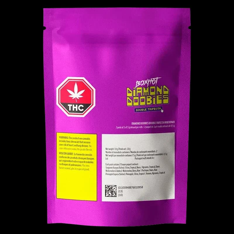 BOXHOT Diamond Doobies Double Trifecta Mixer Pack 6 x 0.5g Infused Pre-Rolls 3g — Infused Pre-Roll