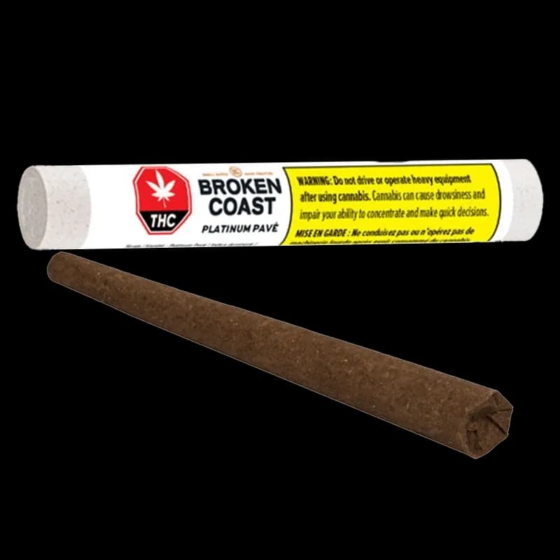 Broken Coast Broken Coast - Platinum Pave 1 x 1g Blunt 1g — Pre-Rolls