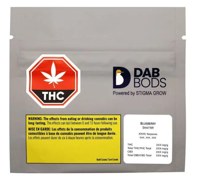 Dab Bods Dab Bods - Blueberry 1g Shatter 1g — Concentrates