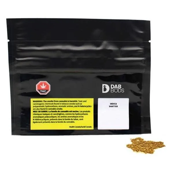 Dab Bods Dab Bods - Indica Orange Hill 1g Shatter 1g — Concentrates