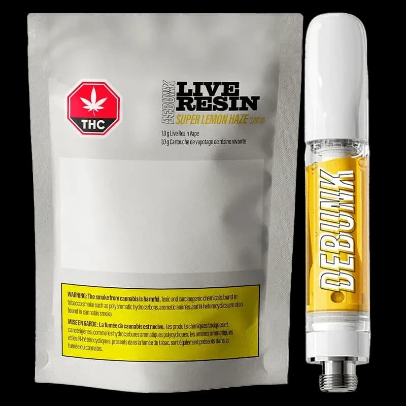 DEBUNK Debunk Super Lemon Haze Live Resin 1g Prefilled Vape Cartridge 1g — Vape