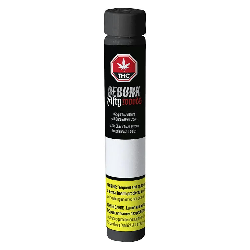DEBUNK DEBUNK - Indica Fifty Woods 1 x 0.75g Triple Infused Blunt 0.75g — Infused Pre-Rolls